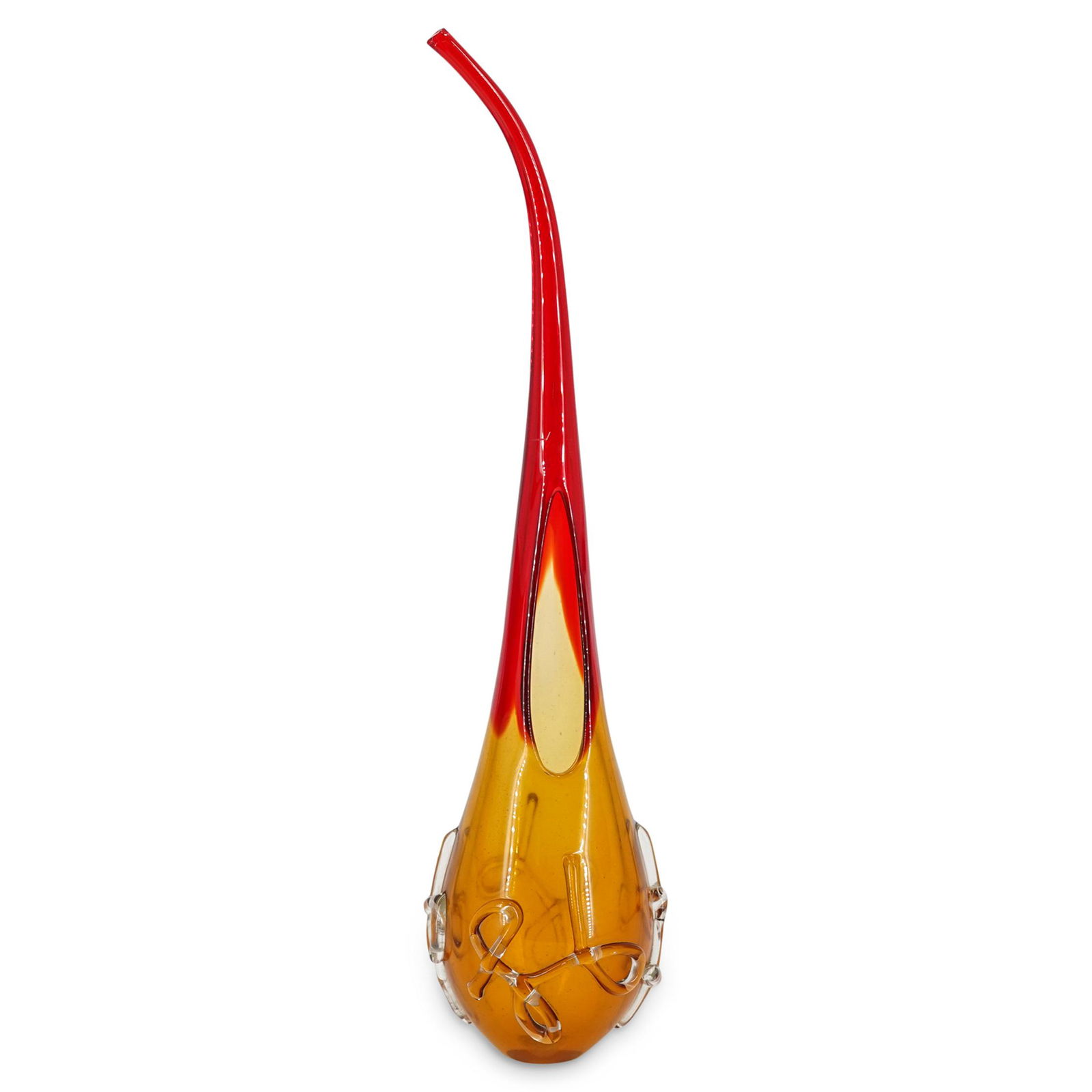 Murano Amberina Art Glass Bud Vase (1 of 6)