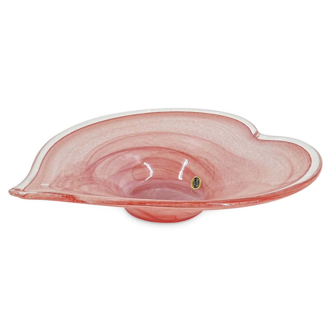 Large Murano Glass Heart-Shaped Centerpiece Vase (1 of 6)