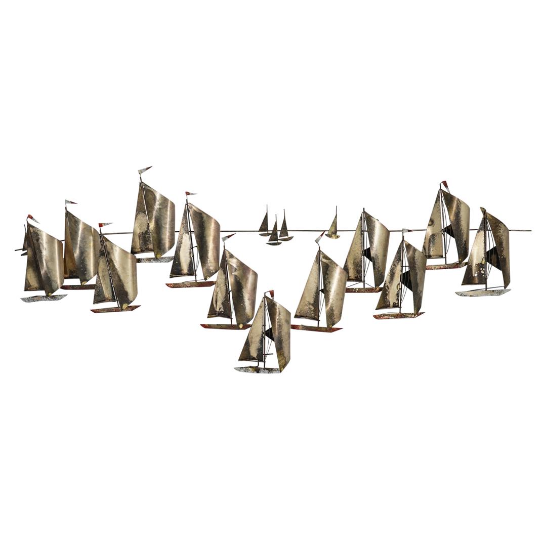 Curtis Jere Mid Century Brass Wall Relief Art (1 of 8)