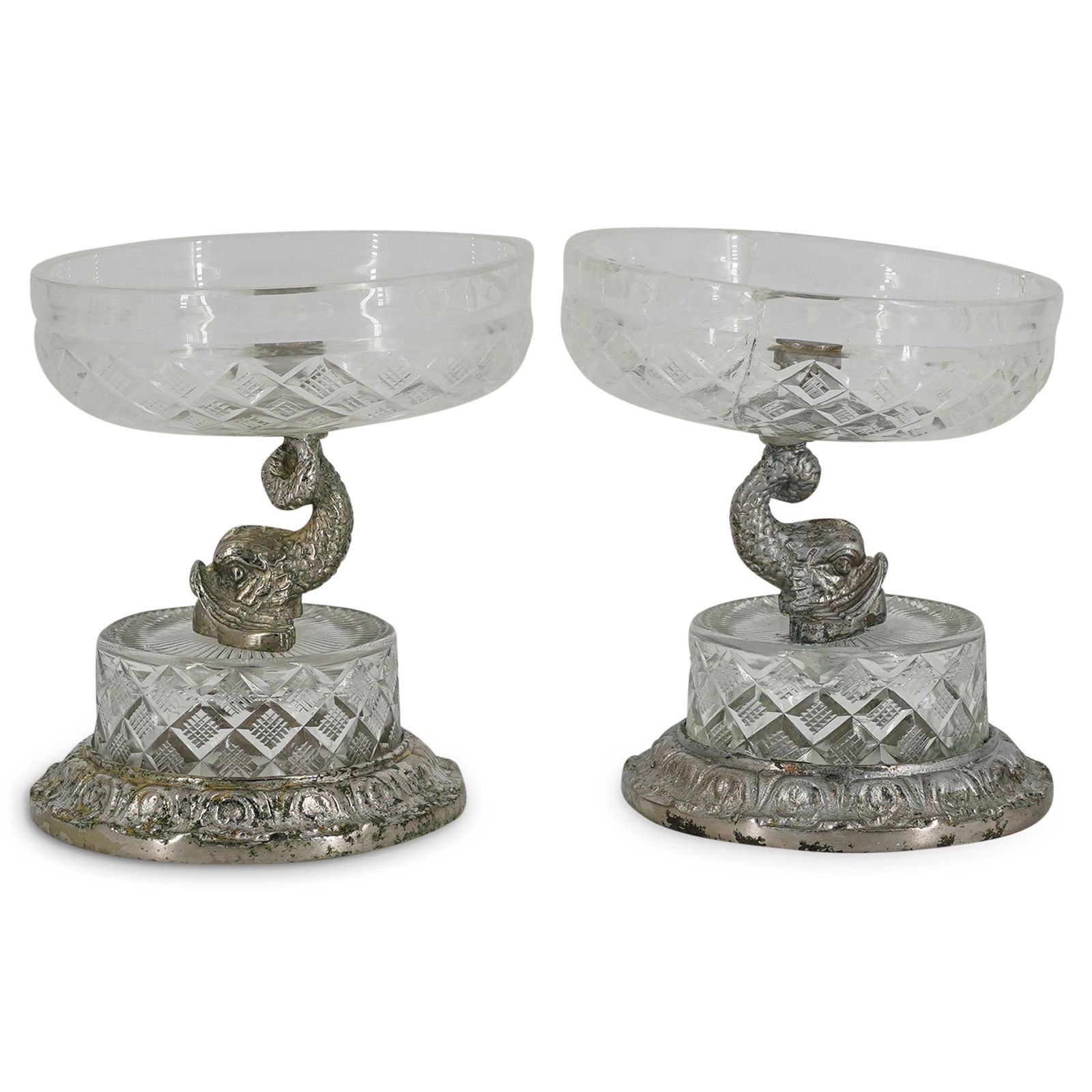 (2 Pc) Sherle Wagner Koi Fish Bon Bon Footed Bowls (1 of 5)