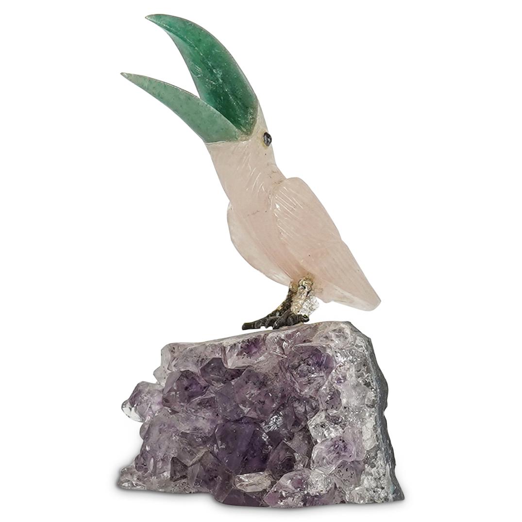 Carved Gemstone Toucan Figure (1 of 4)