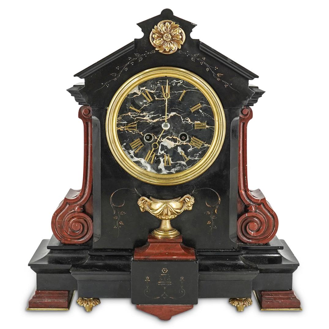 19th Cent. French Tiffany & Co. Two-Toned Mantel Clock (1 of 13)