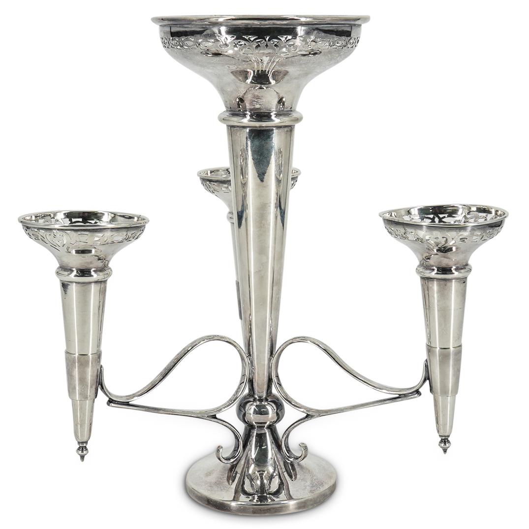 English Silver Plated Openwork Epergne (1 of 5)