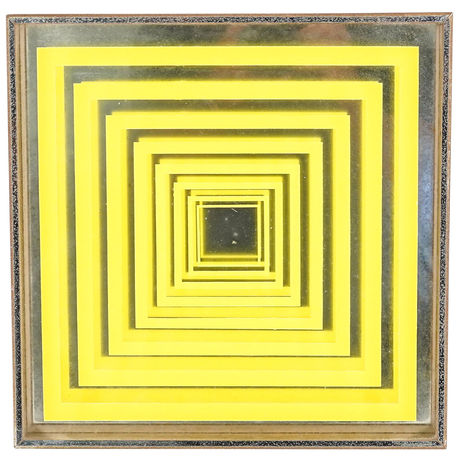 Josef Albers Style Mid-Century Abstract Mirror Art (1 of 3)