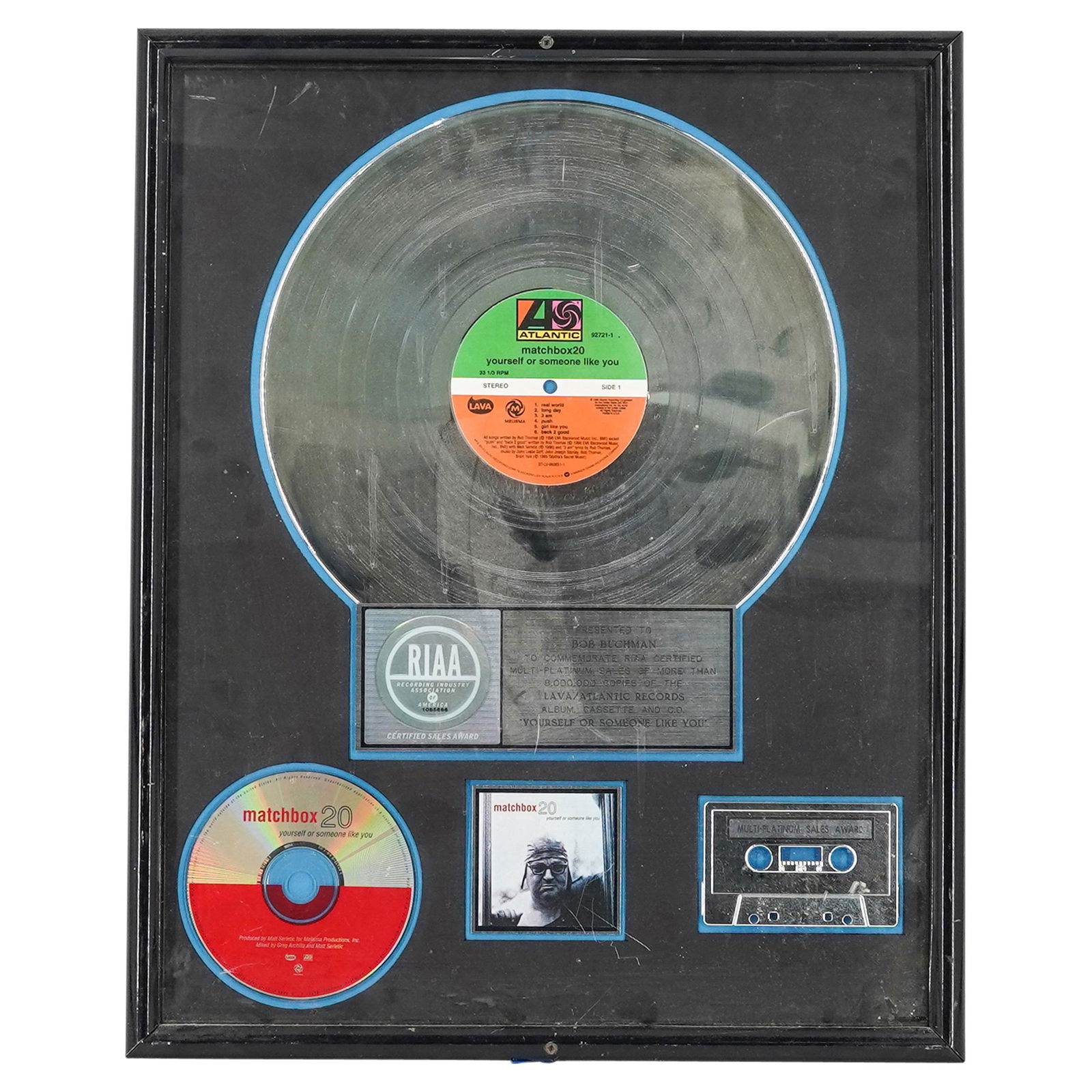 RIAA Matchbox 20 Sales Record Award (1 of 7)