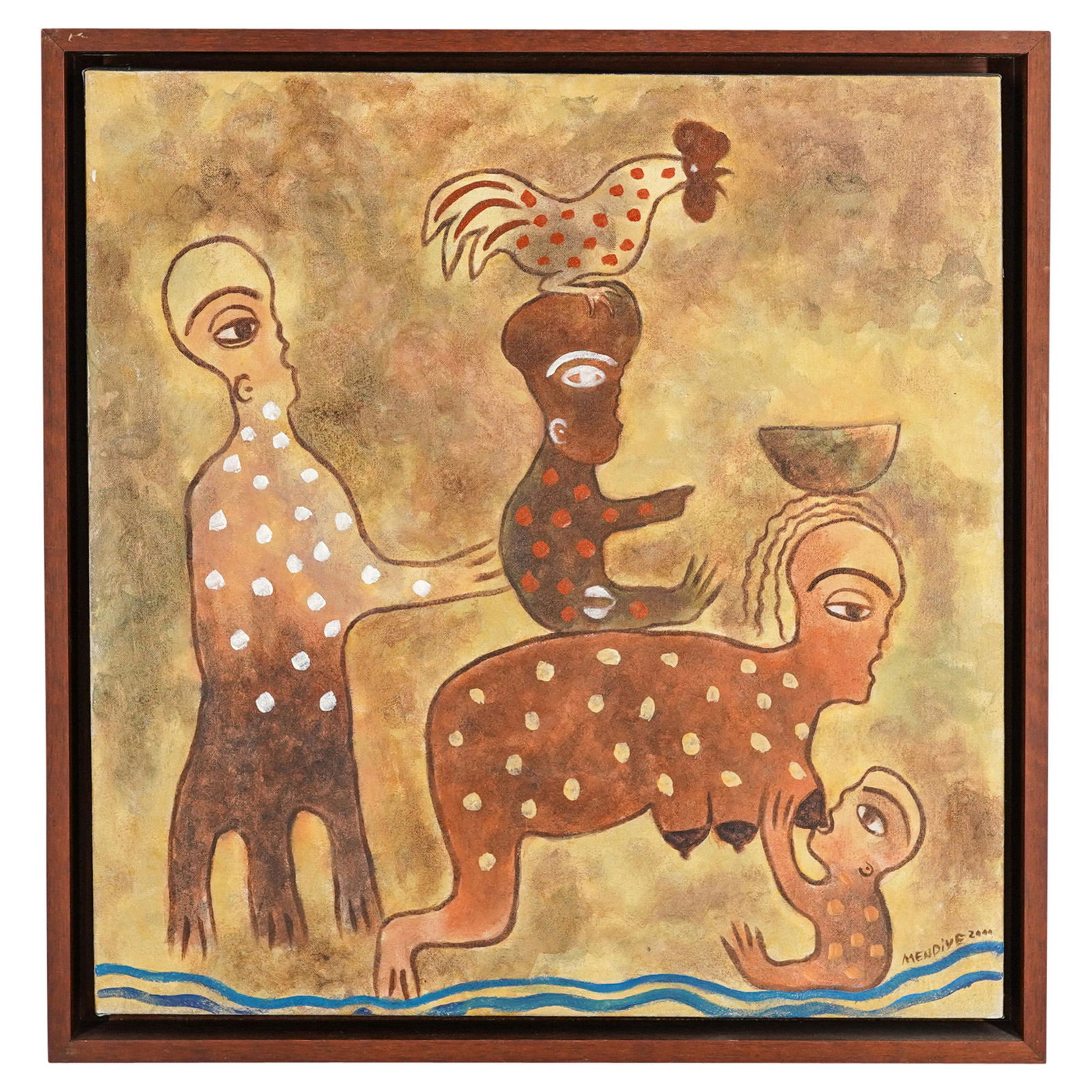 Manuel Mendive (Havana, 1944) Painting On Canvas (1 of 7)