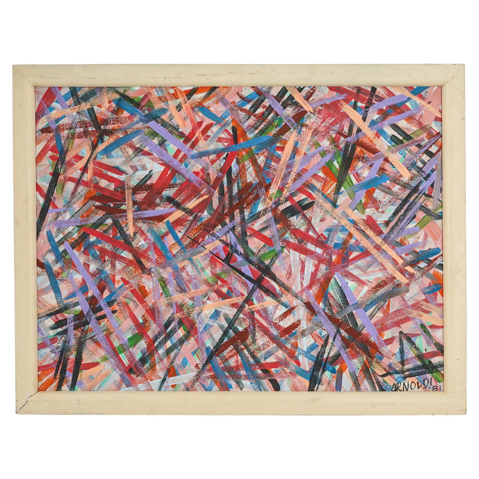 Attrib. To Arnoldi (America, 1946) Abstract Painting On (1 of 4)
