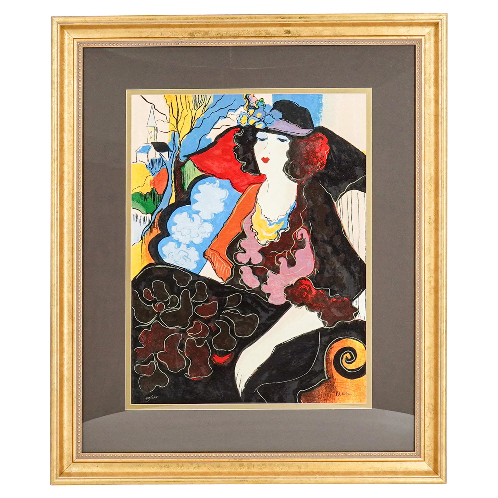 Patricia Govezensky (b. 1961) "Elizabeth" Serigraph (1 of 9)