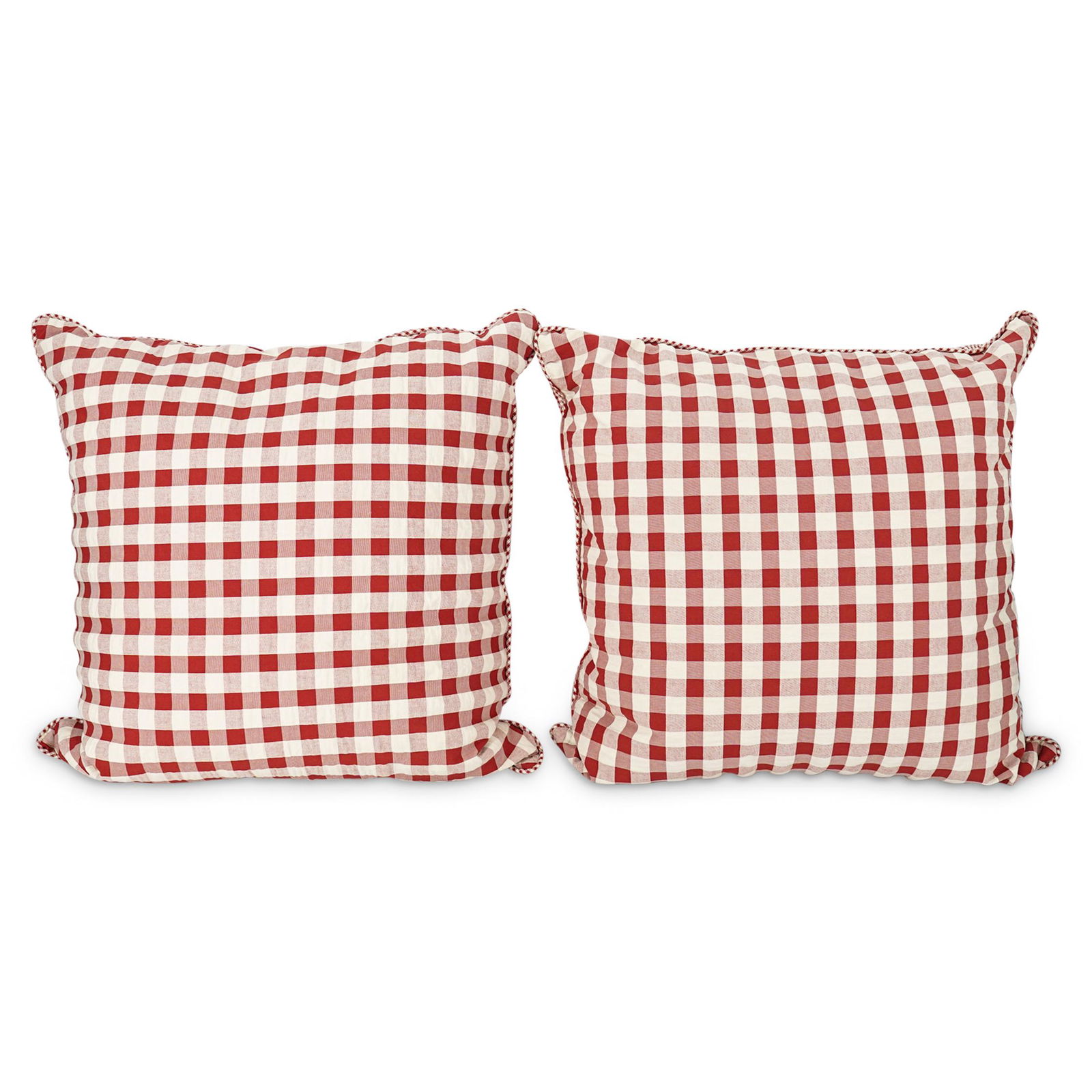 (2 Pc) Designer Large Chequered Cushions (1 of 4)