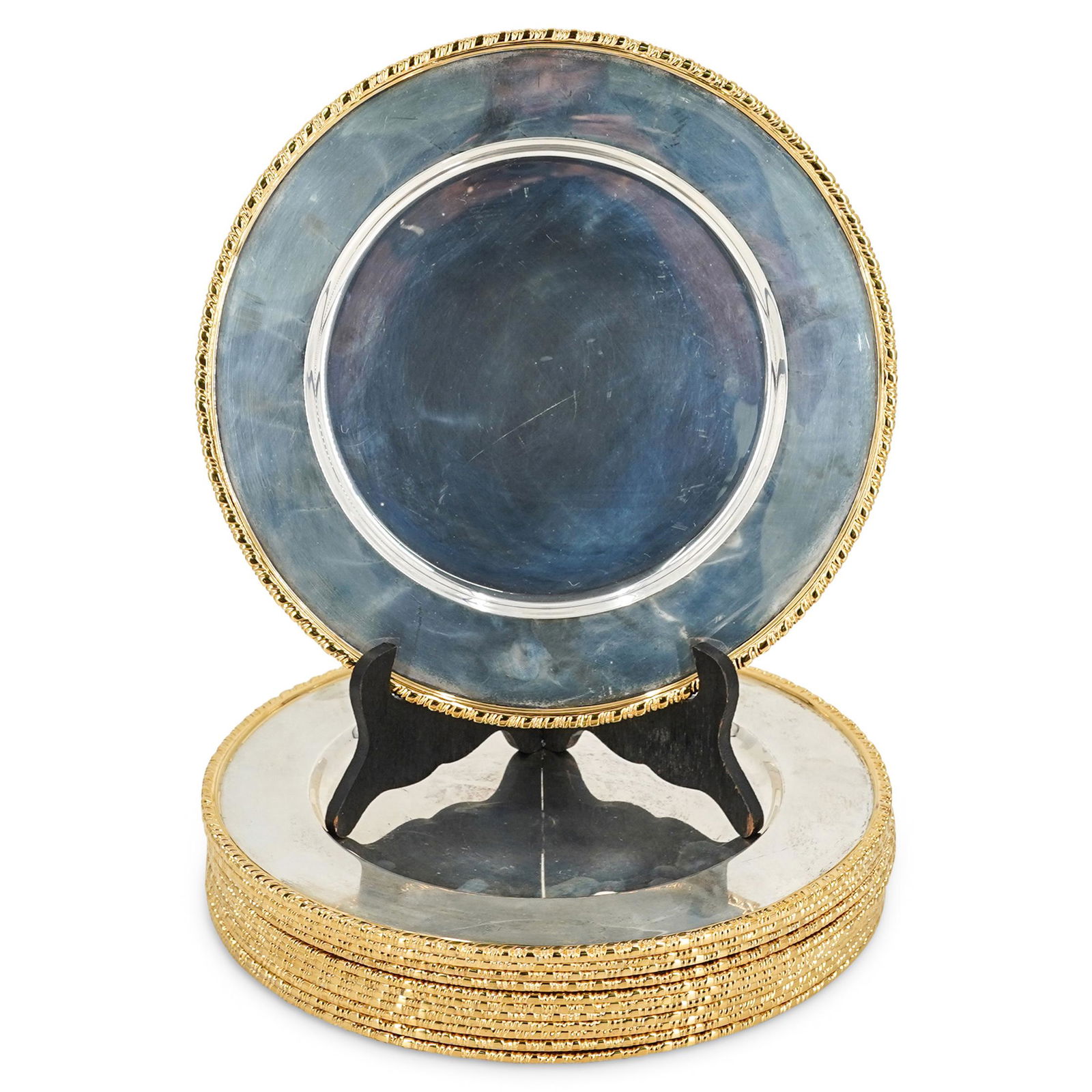 (12Pc) Tane Sterling Silver Charger Plates (1 of 5)