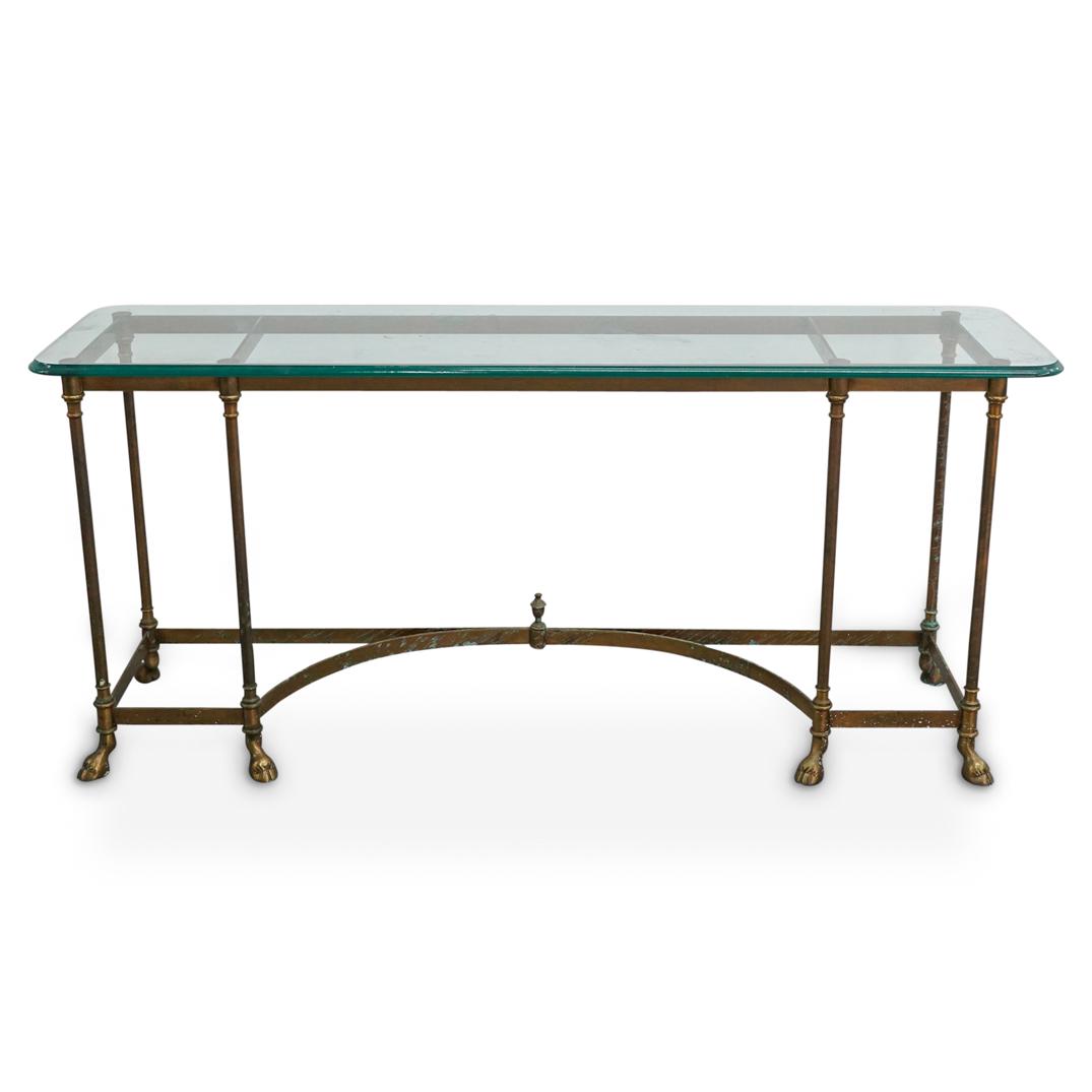 La Barge Hollywood Regency Style Brass & Glass (1 of 8)