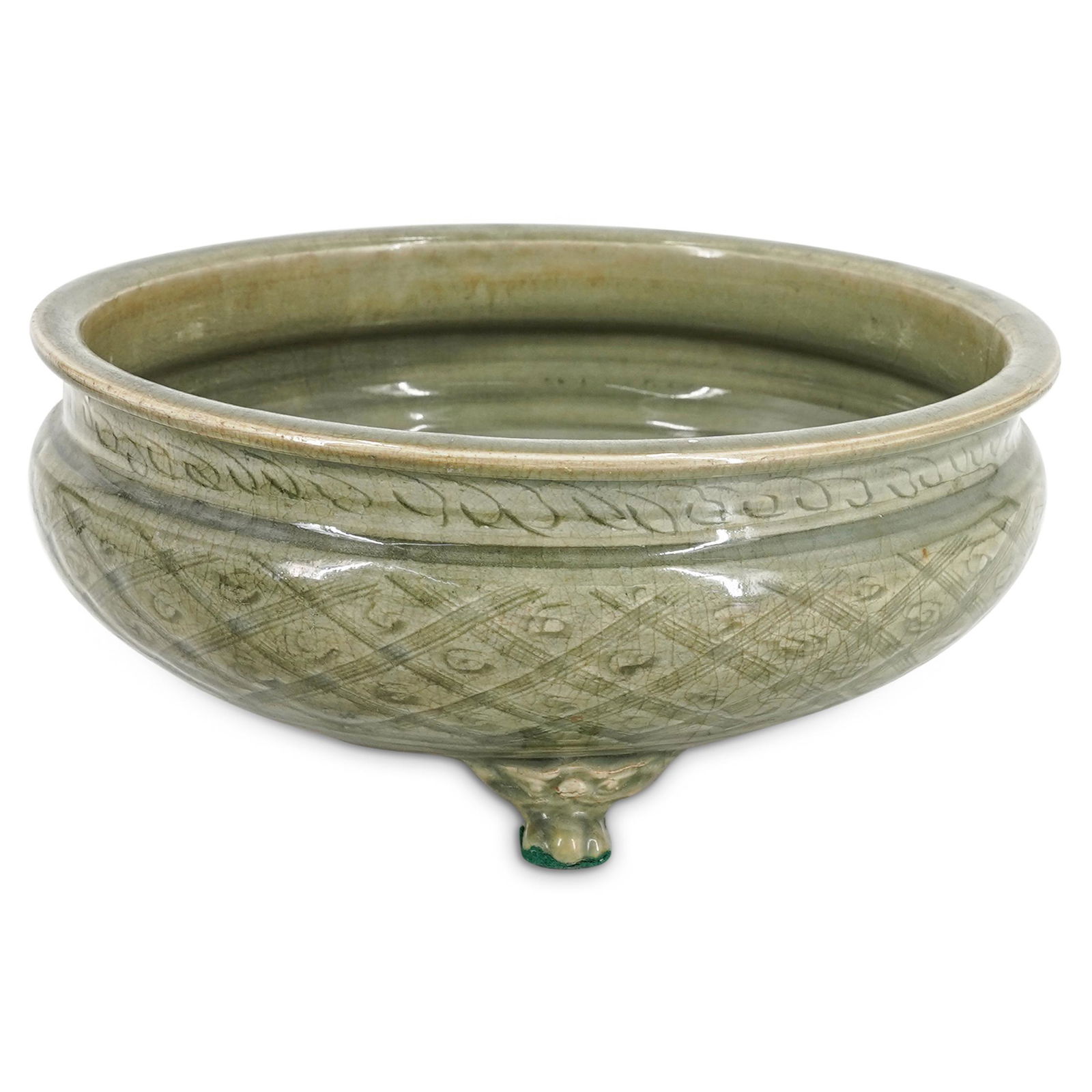 Chinese Ming Dynasty Celadon Censer (1 of 7)