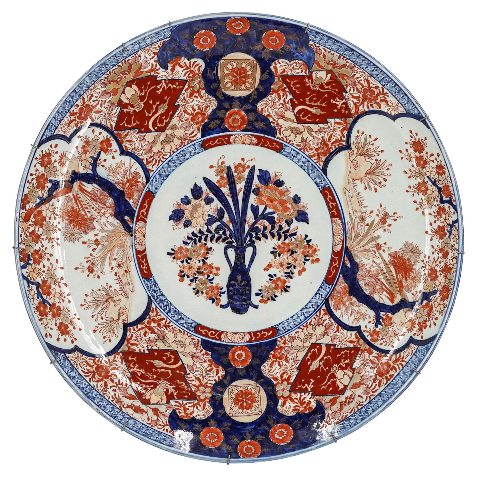 Large Japanese Imari Porcelain Charger Plate (1 of 7)
