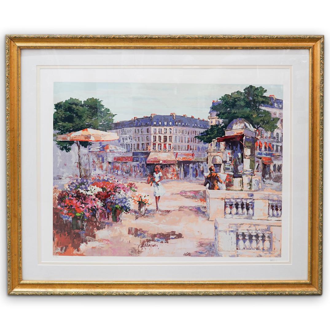 Mark King (British, 1931-2014) "Flower Market" (1 of 5)