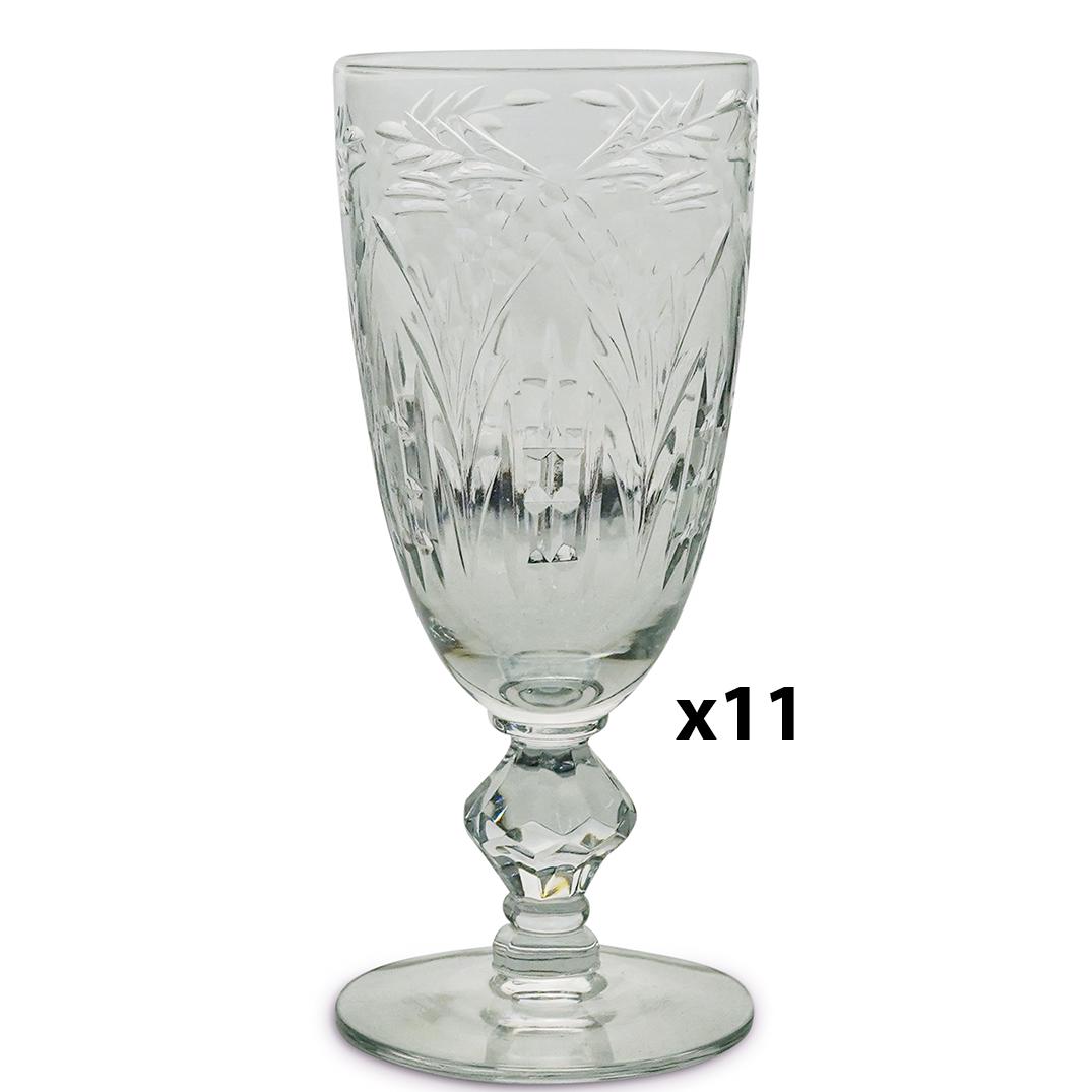 (11Pc) Waterford Style Crystal Cut Liquor Set (1 of 5)