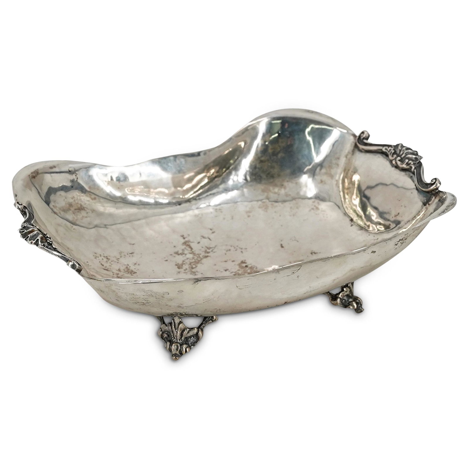 Antique Italian 800 Silver Footed Bowl Dish (1 of 4)