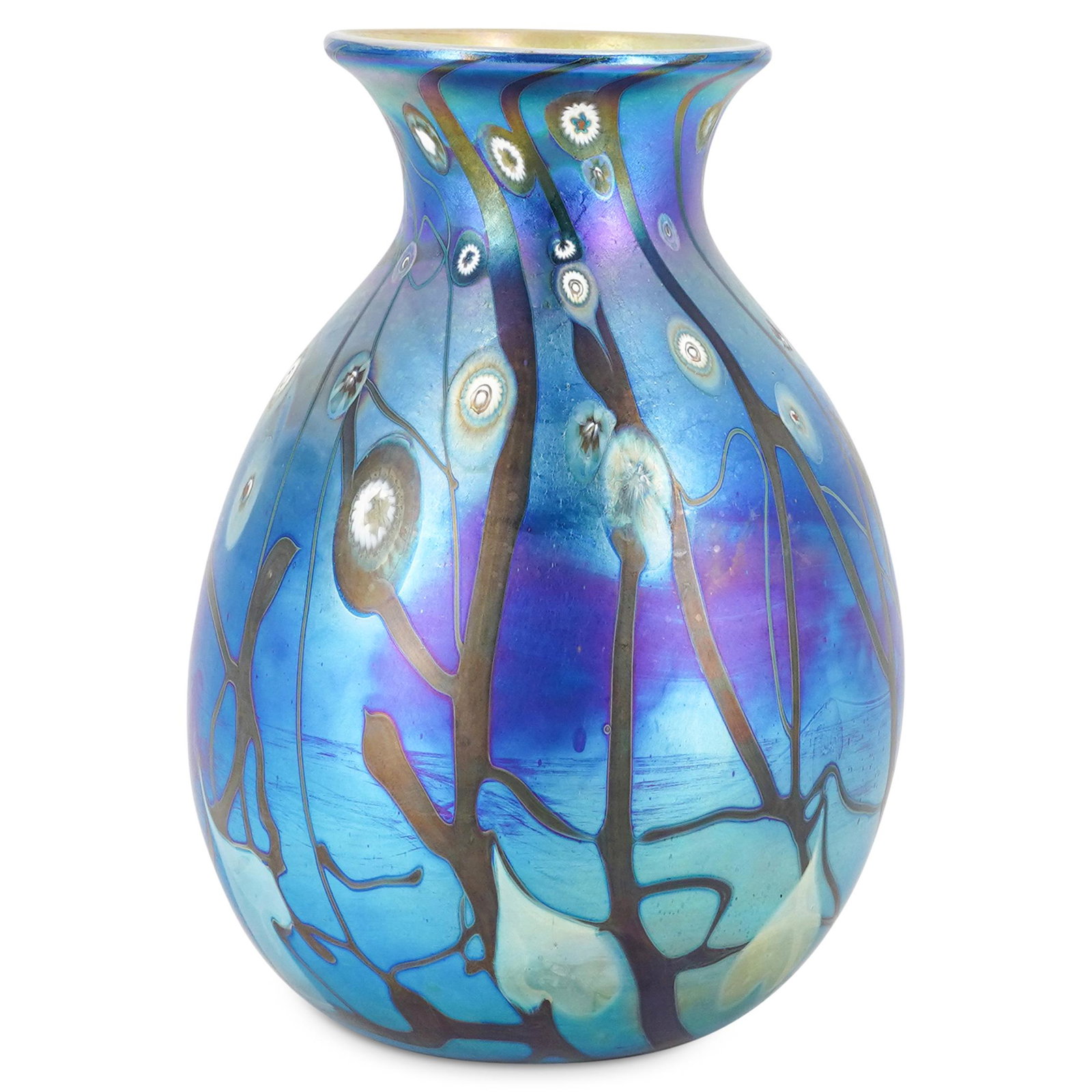 Carl Radke Murrini Aurene Art Glass Vase (1 of 8)
