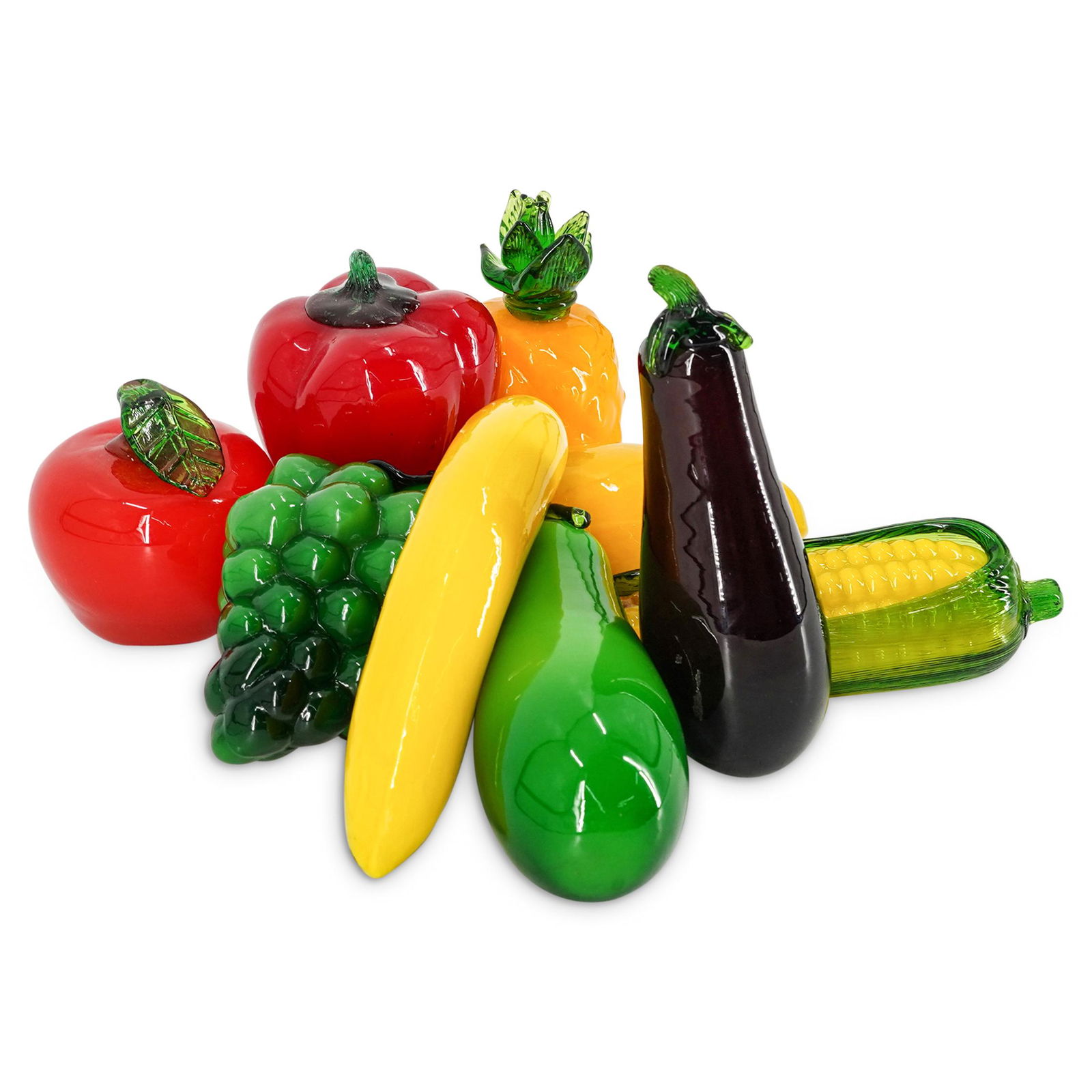 (9 Pc) Murano Glass Fruit (1 of 7)