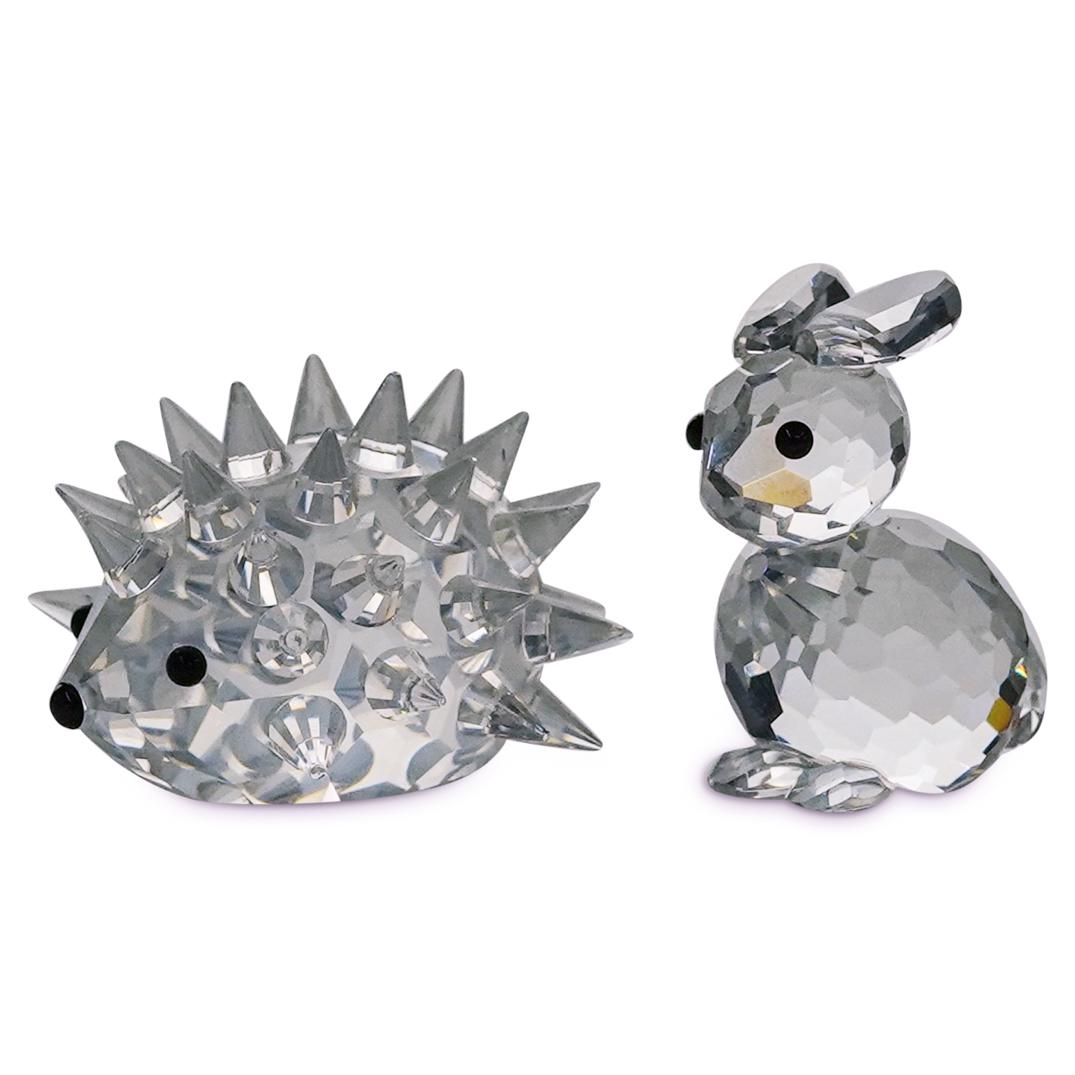 (2 Pc) Swarovski Crystal Small "Hedgehog" & "Rabbit" (1 of 8)