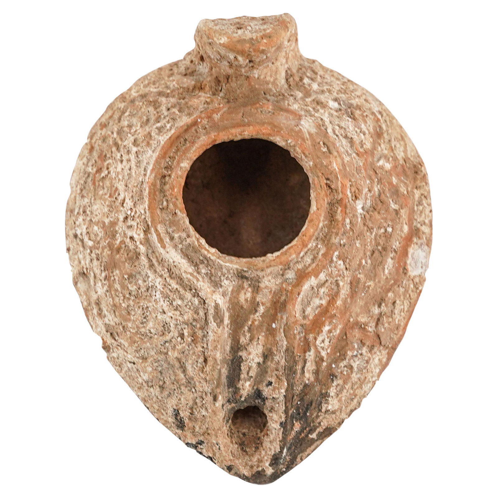 Ancient Roman Pottery Oil Lamp