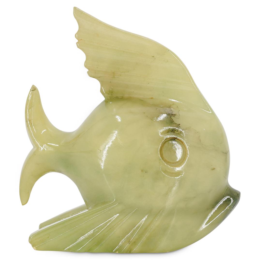 Chinese Carved Jade Fish Figure (1 of 5)