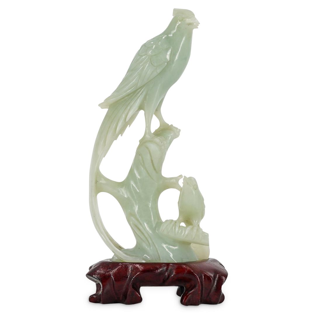 Chinese Carved Jade Phoenix Figure (1 of 4)