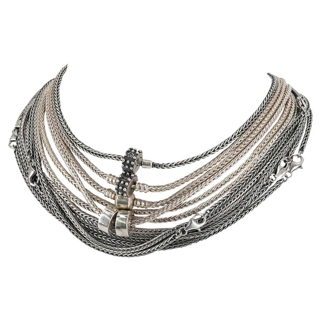 (9 Pc) Sterling Silver Necklaces (1 of 8)