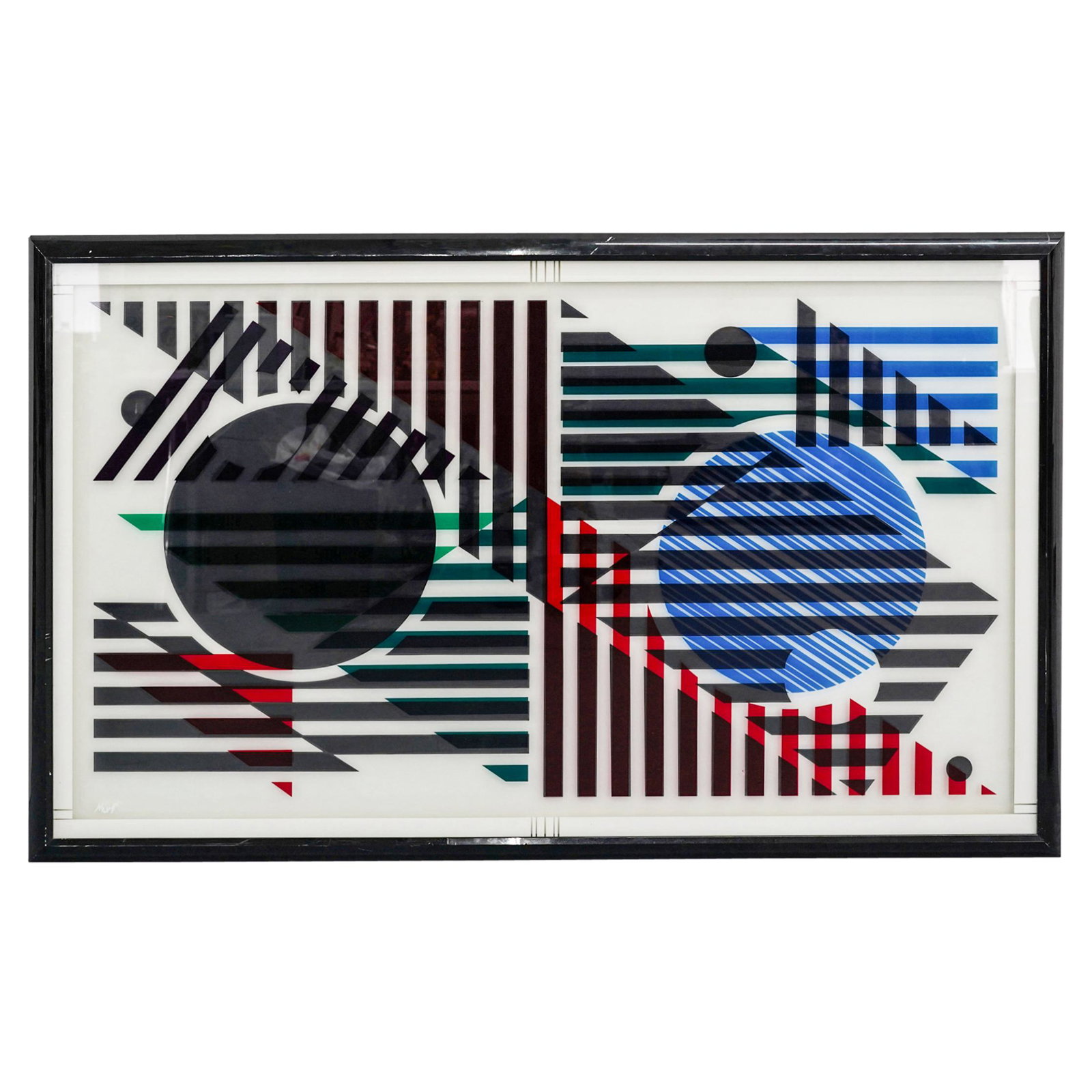 Marvin "Murf" Murphy Framed Optical Art (1 of 7)