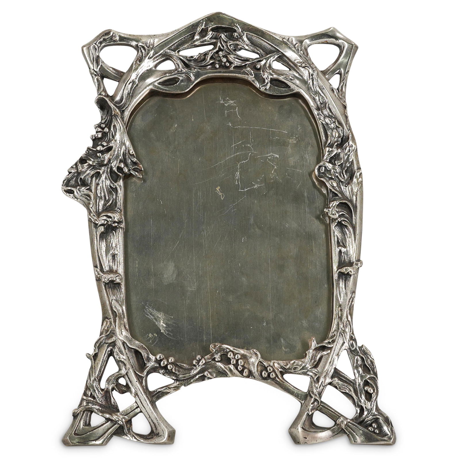 Large Art Nouveau Silver Plated Frame (1 of 8)