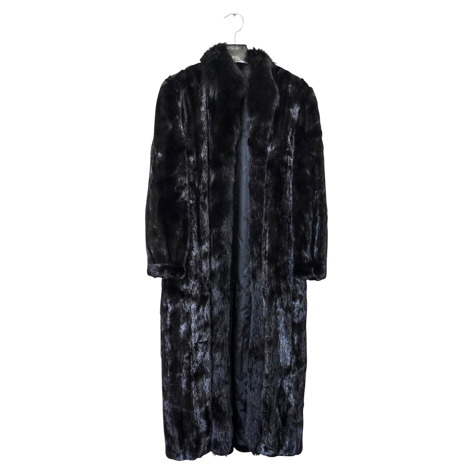 Ladies Fine Black Fox Fur Coat (1 of 6)