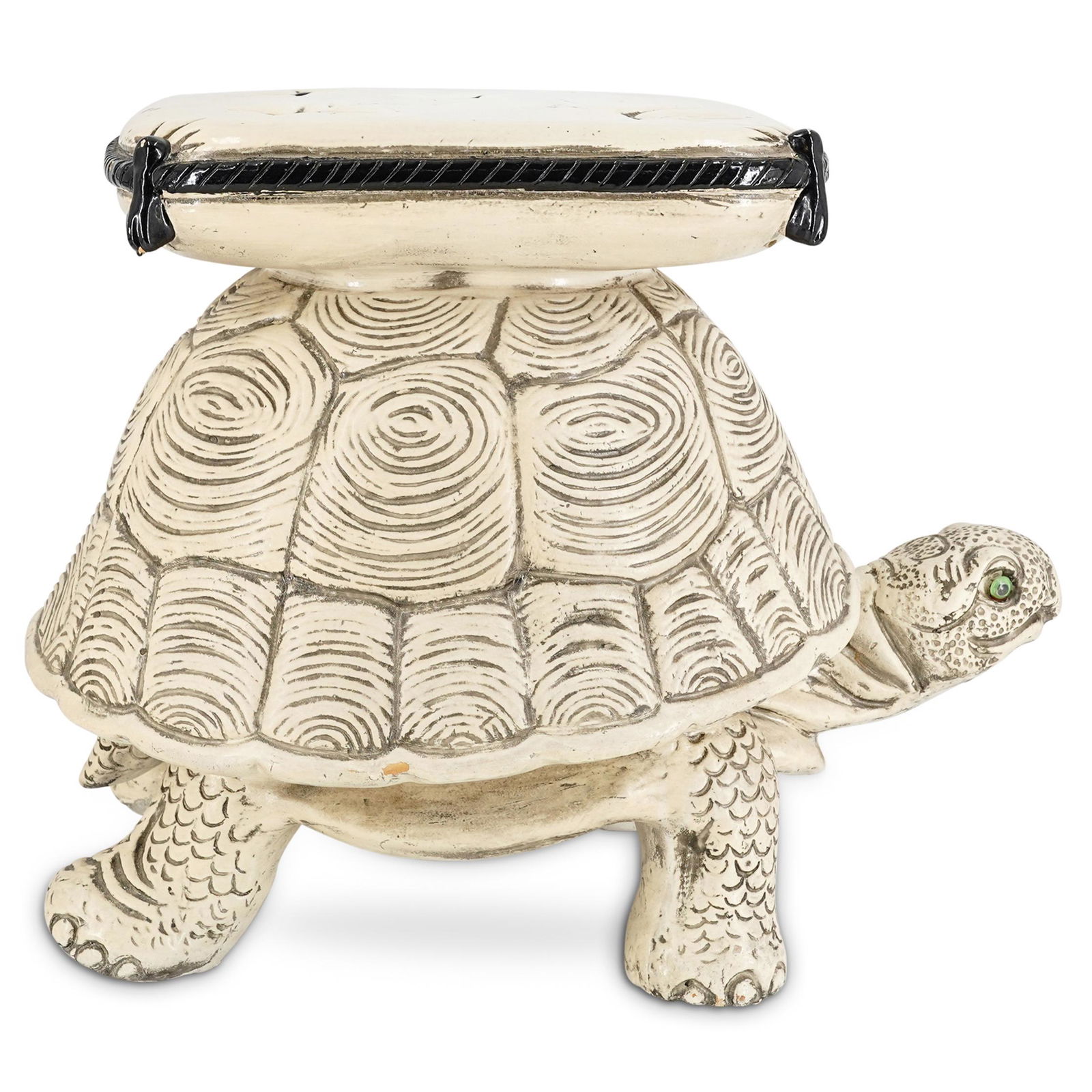 Large Ceramic Turtle Garden Stool (1 of 6)