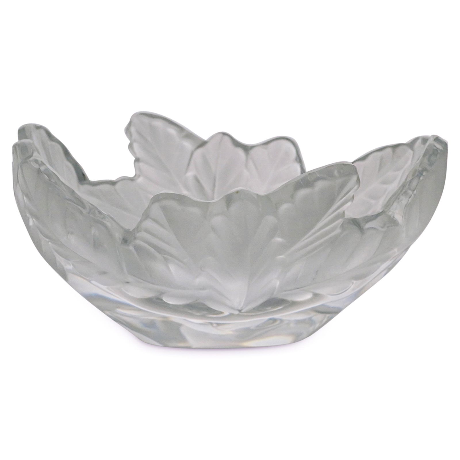Lalique Crystal Oak Leaves "Compiegne" Bowl (1 of 6)