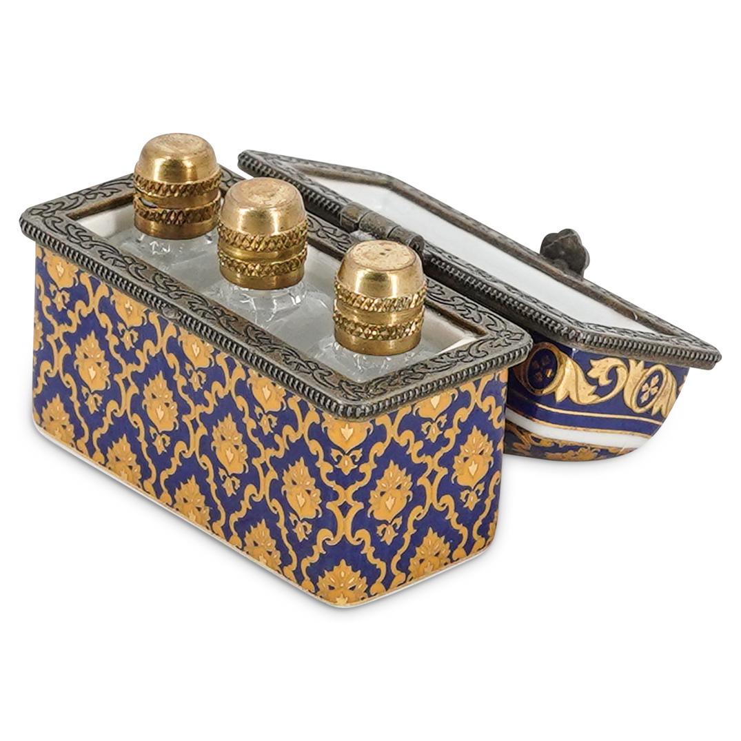Limoges Porcelain Trinket Box Perfume Bottles (1 of 6)