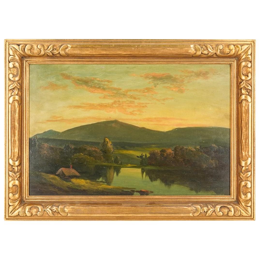 American School Landscape Oil On Canvas (1 of 8)