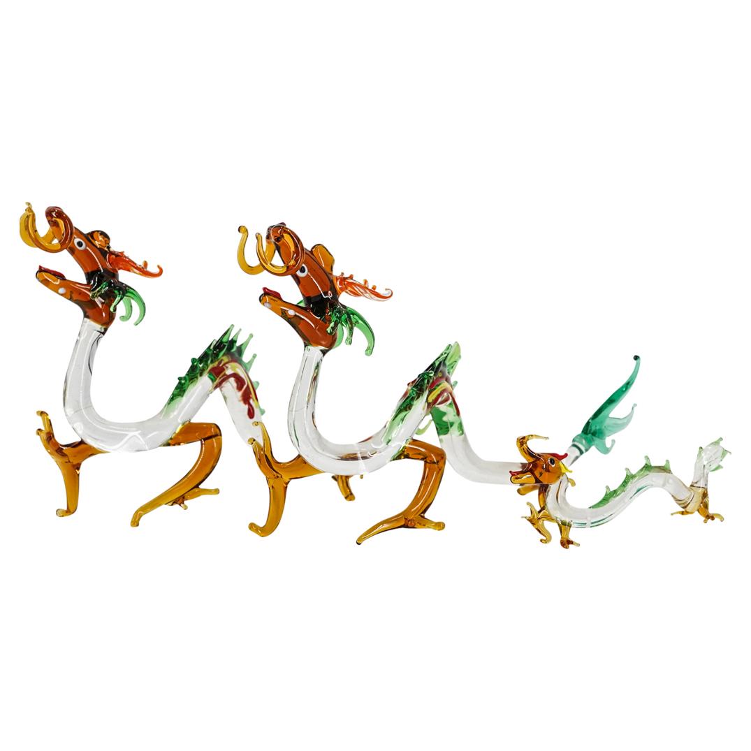 (3 Pc) Murano Glass Chinese Dragons (1 of 7)