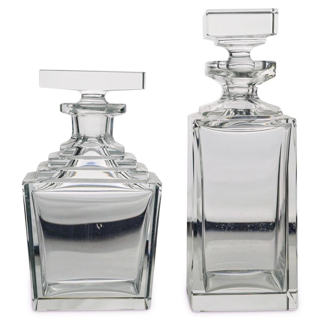 (2 Pc) Bohemian Desna Crystal Decanters (1 of 11)