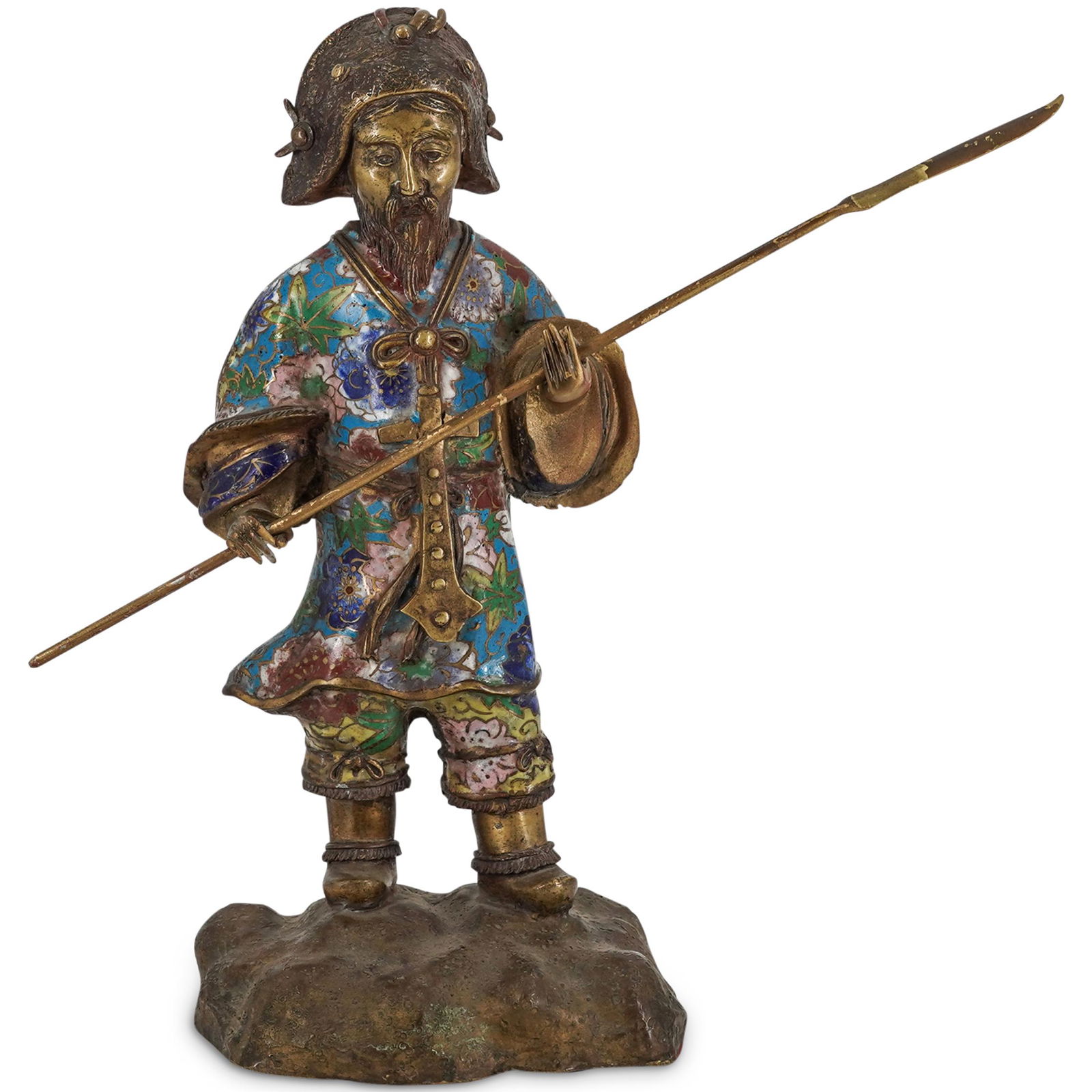 Bronze And Cloisonne Warrior (1 of 7)