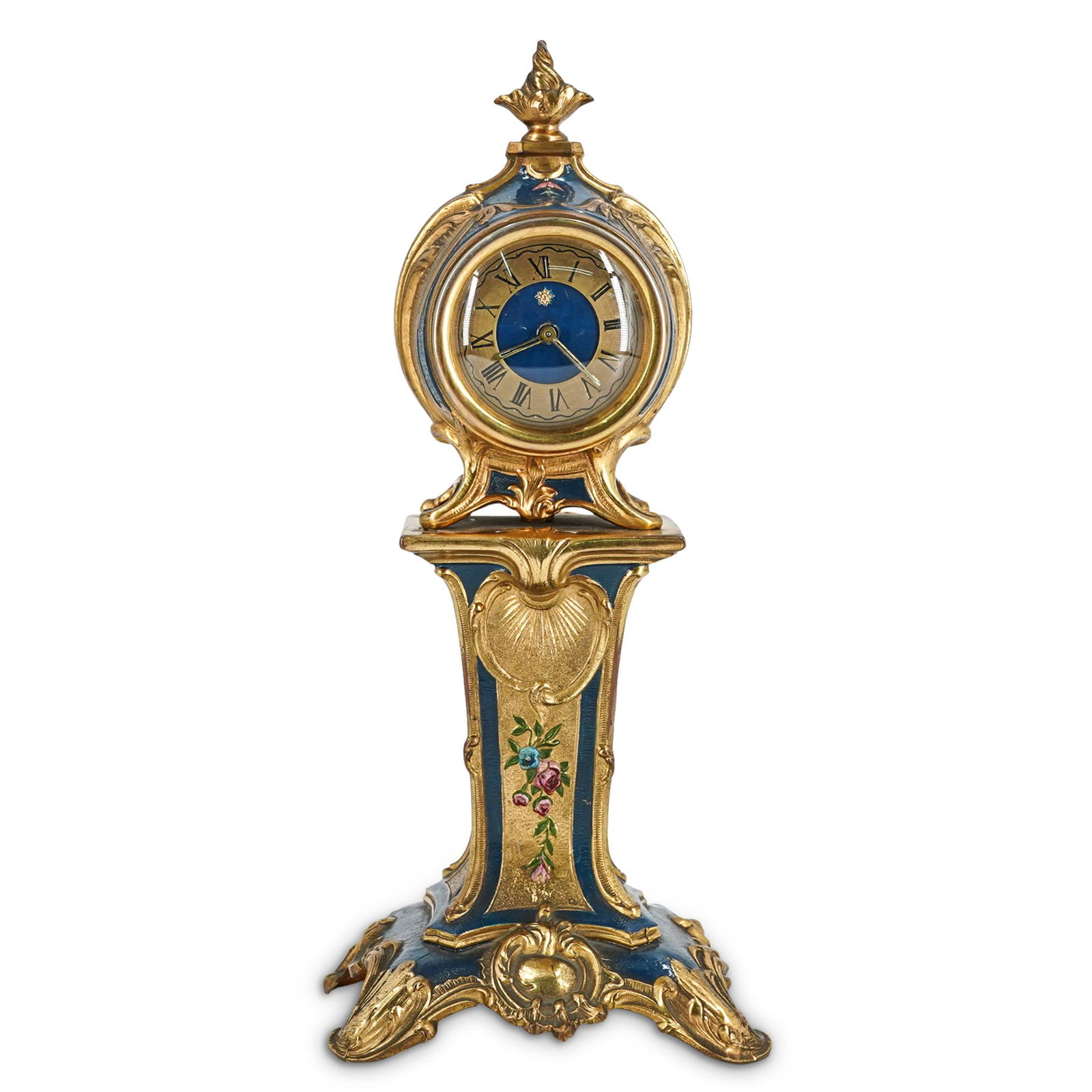 Antique German Junghans Ornate Small Mantle Clock (1 of 7)