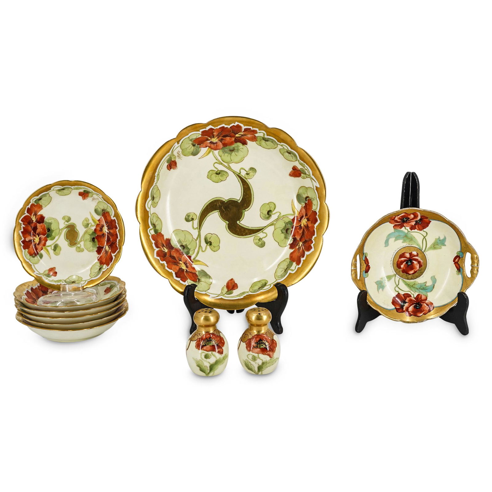 (10 Pc) Antique French Limoges Porcelain Set (1 of 9)