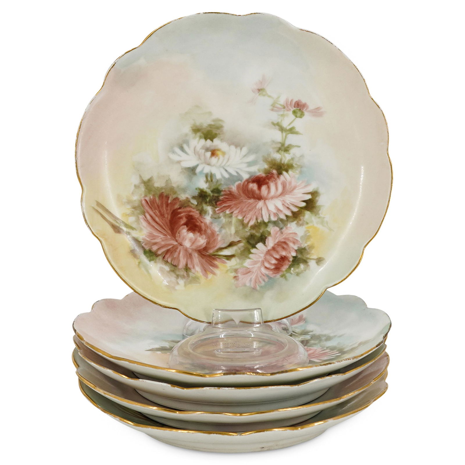 (5) Limoges Hand Painted Dessert Plates (1 of 7)