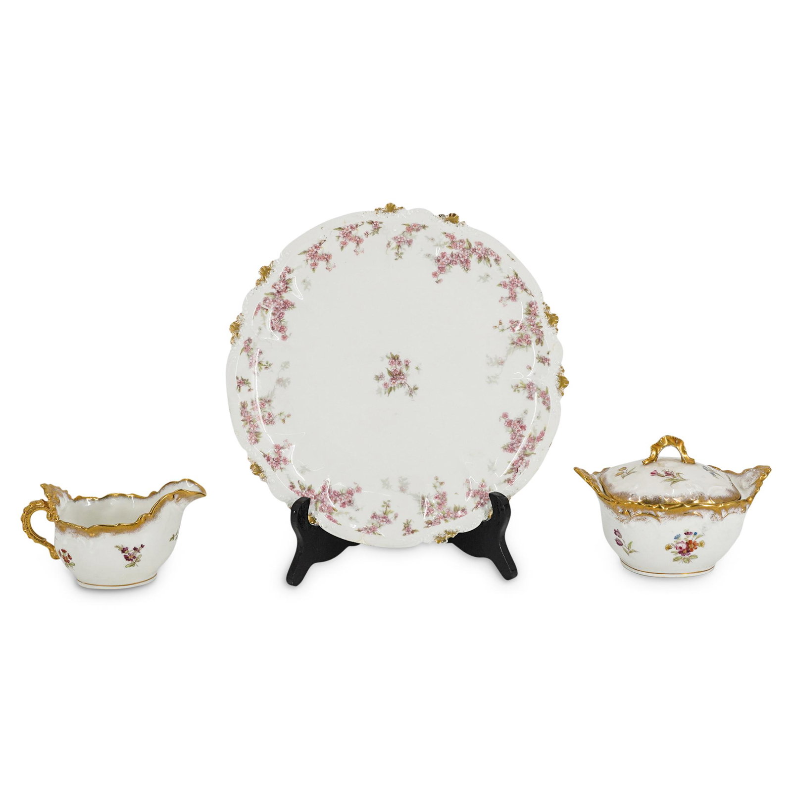 (3 Pc) French Limoges & M Depose Hand Painted Porcelain (1 of 6)