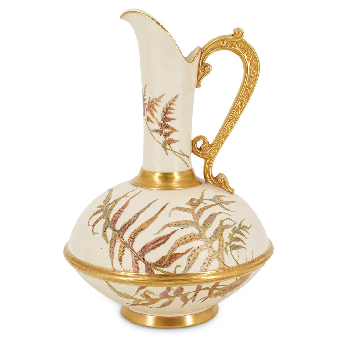 Antique English Royal Worcester Porcelain Ewer (1 of 6)
