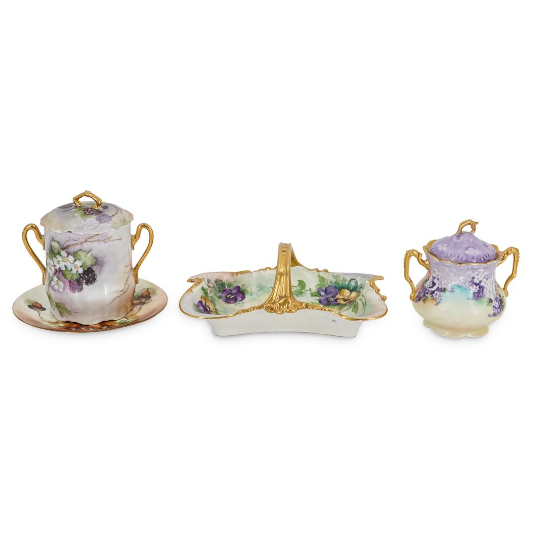 (4 Pc) Antique French Porcelain Grouping Set (1 of 13)