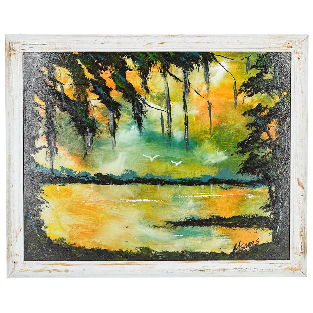 Michael Sears Highwaymen Oil On Board Painting (1 of 8)