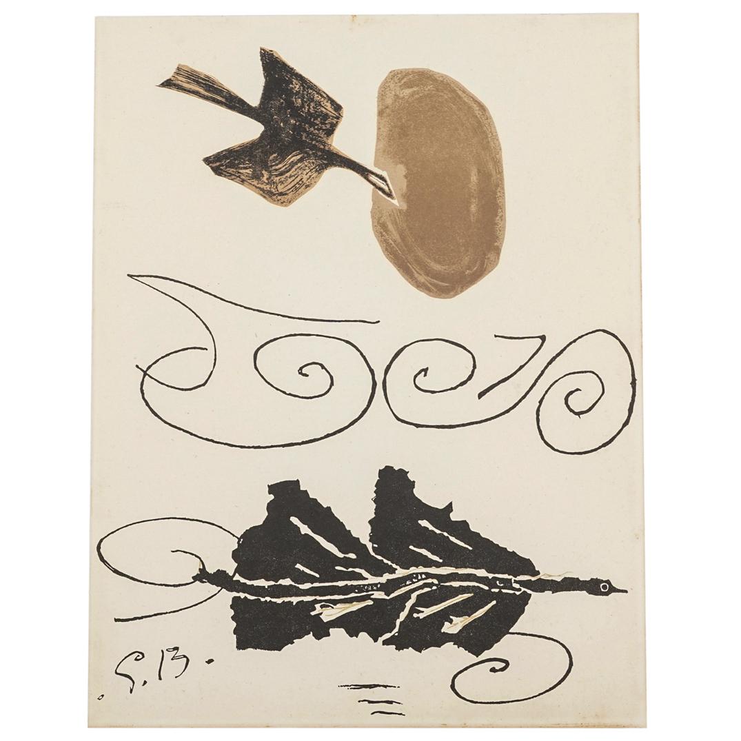 Joan Miro (1893-1983) Jacques Dupin Edition Book Plate (1 of 5)