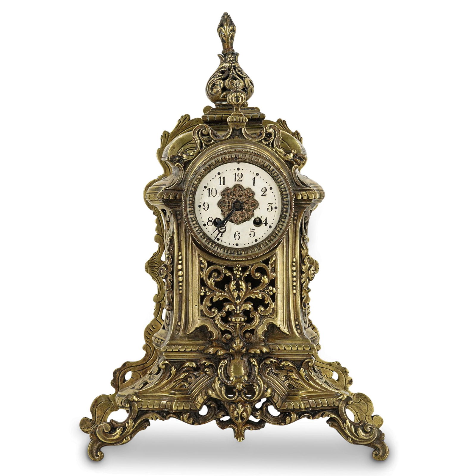 Large French Bronze Mantel Clock (1 of 13)