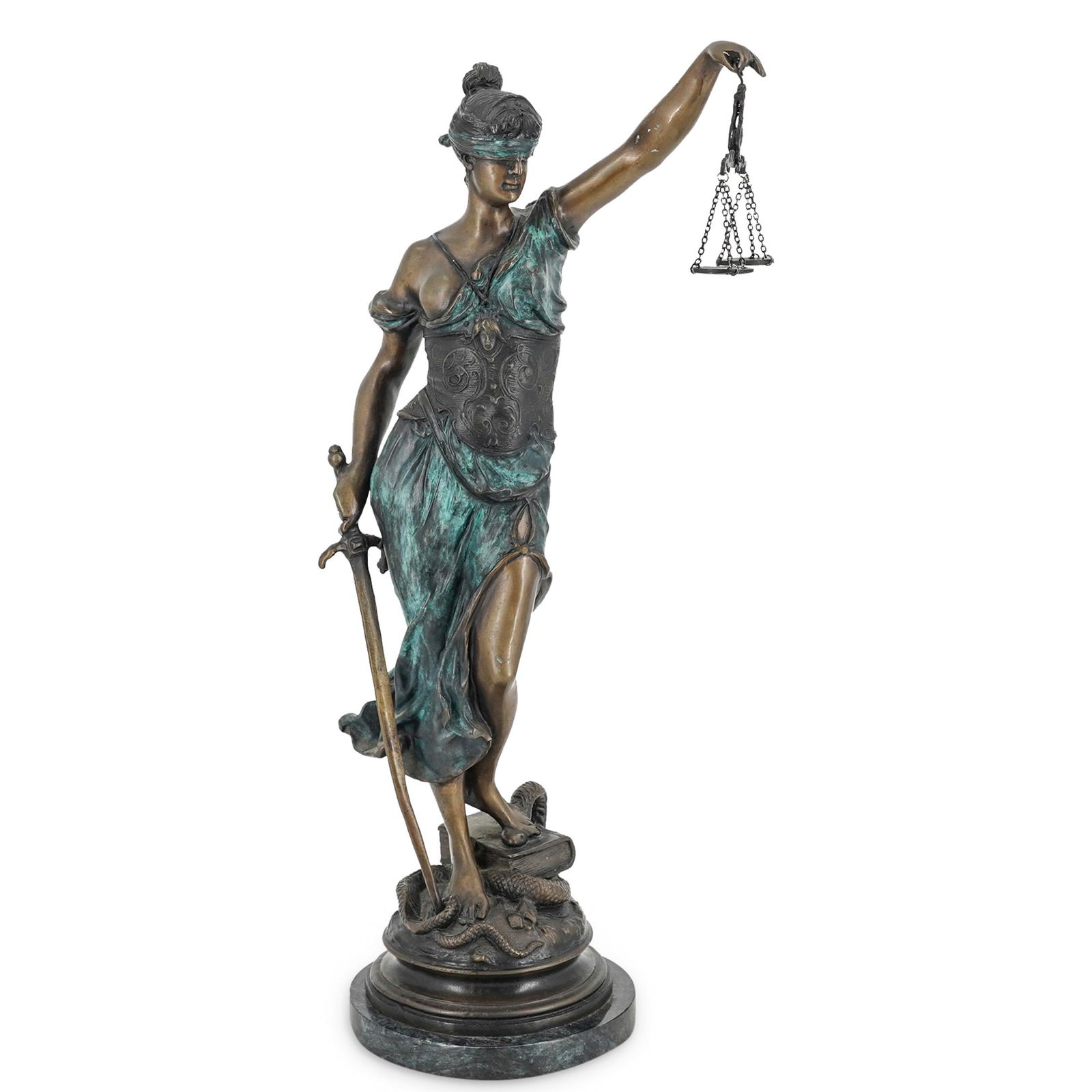 After Alois Mayer (German, 1855) "Blind Justice" Bronze (1 of 6)