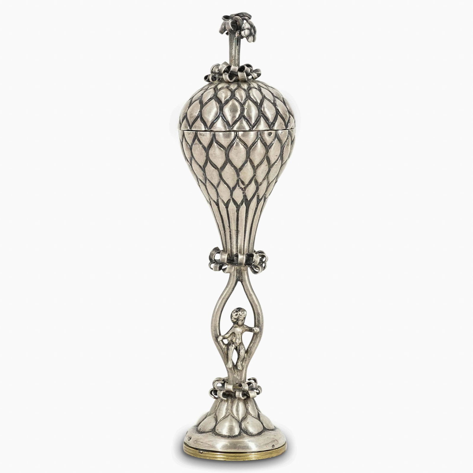 19th Cent. Russian Figural Silver Spice Box (1 of 10)