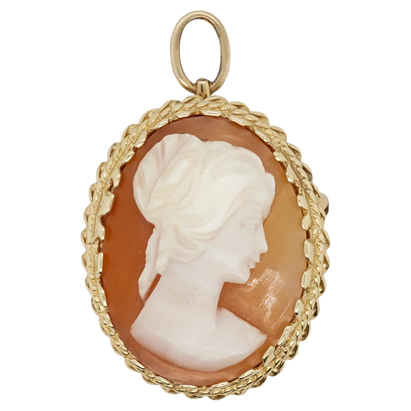 14k Gold Cameo Pendant/Brooch (1 of 3)