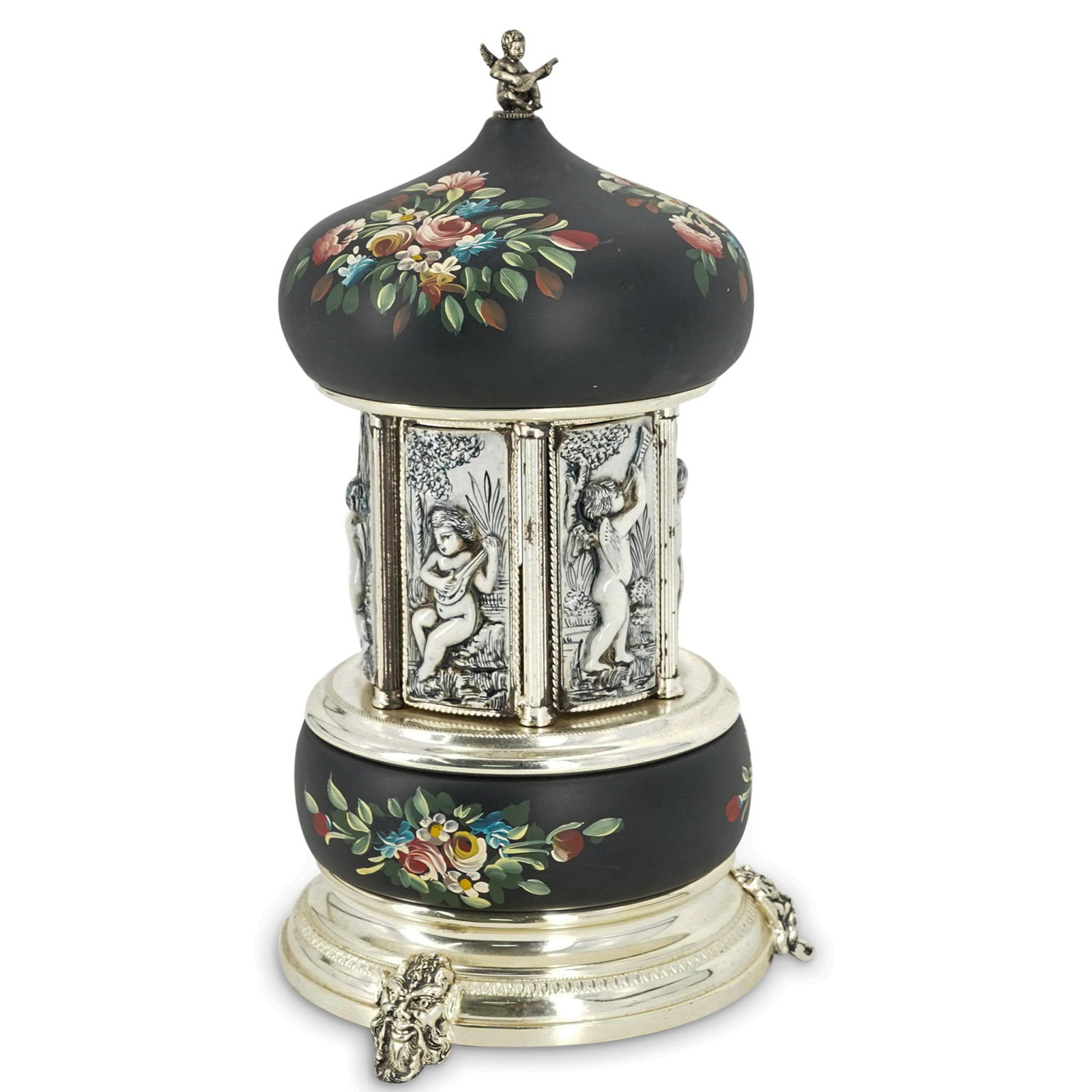 Italian Carousel Music Box Cigarette Dispenser (1 of 11)